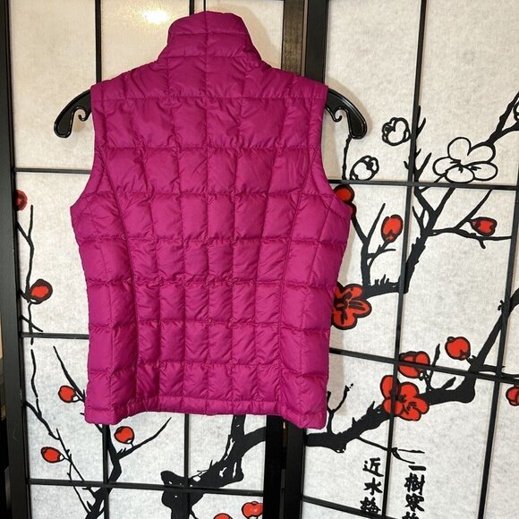 Marmot Duck Down Puffer Vest Womens Full Zip Jacket Size S Petite Hot Pink - Picture 2 of 6
